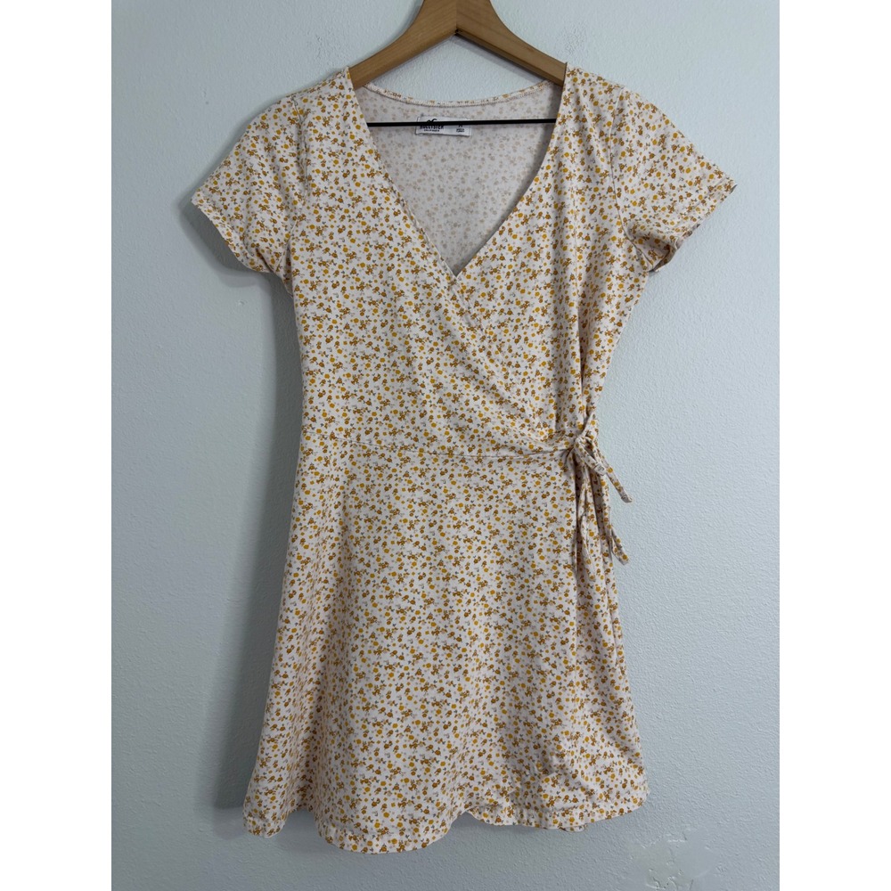 Hollister - Floral Print Faux Wral Sundress Women's‎ Size Medium